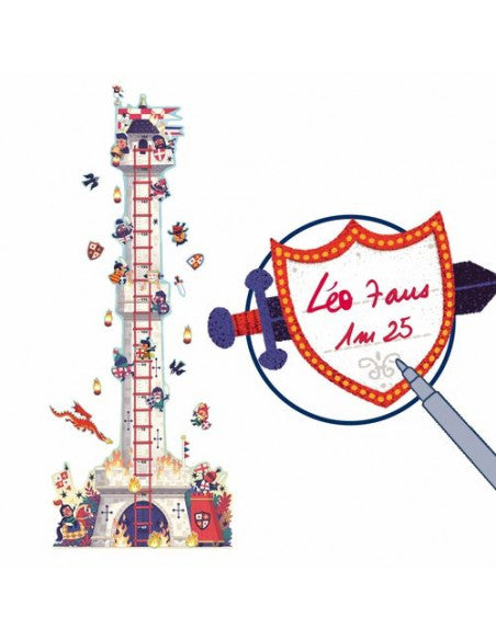 Repositionable Height Chart - Knights' Tower