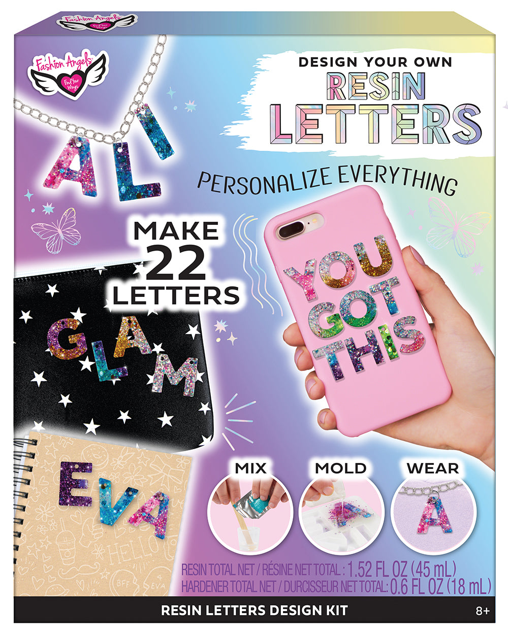 Fashion Angels- Crystal Clear Alpha Charms