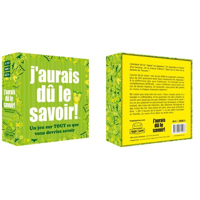 J'aurais dû le savoir