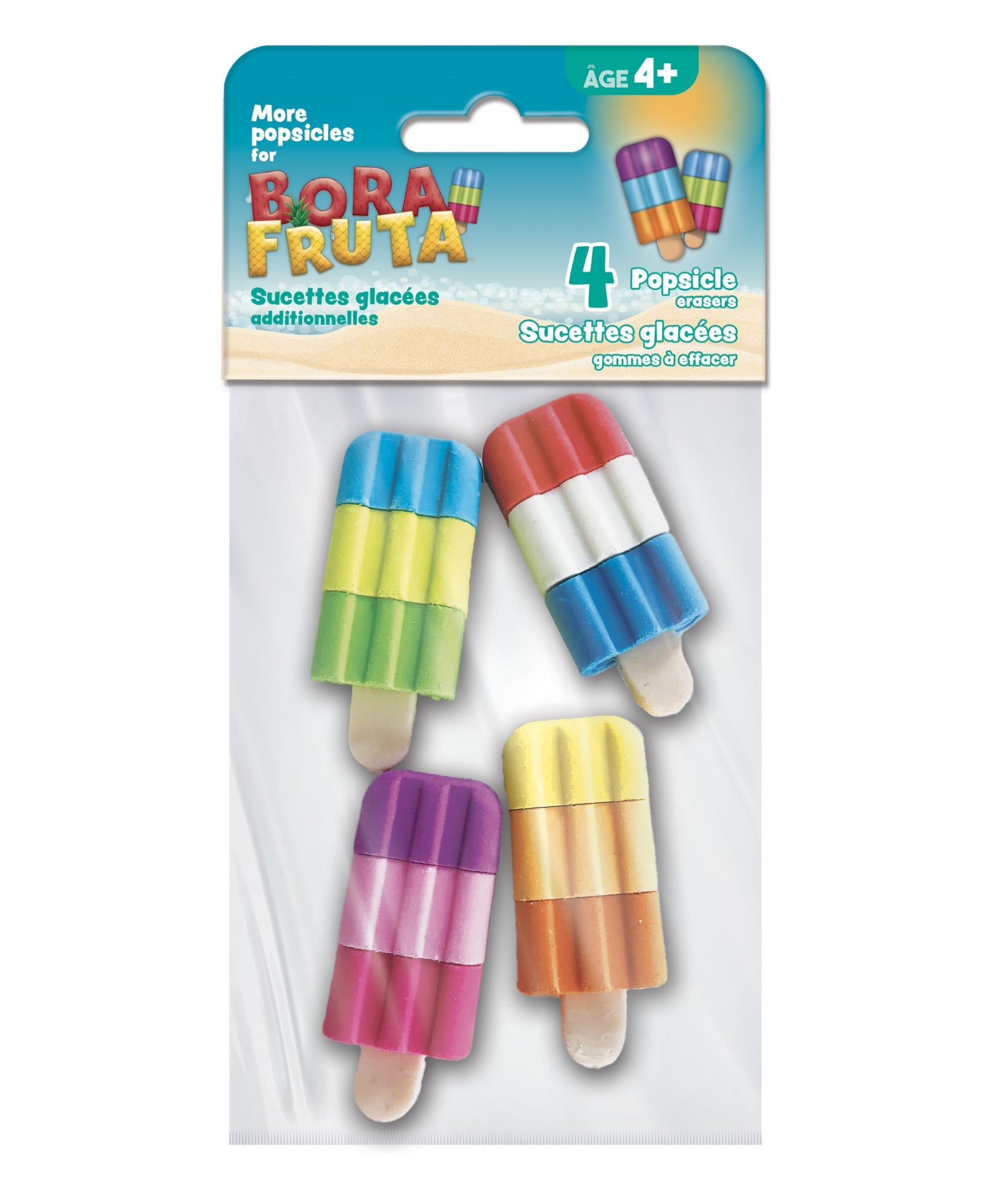 Sac de 4 sucettes glacées