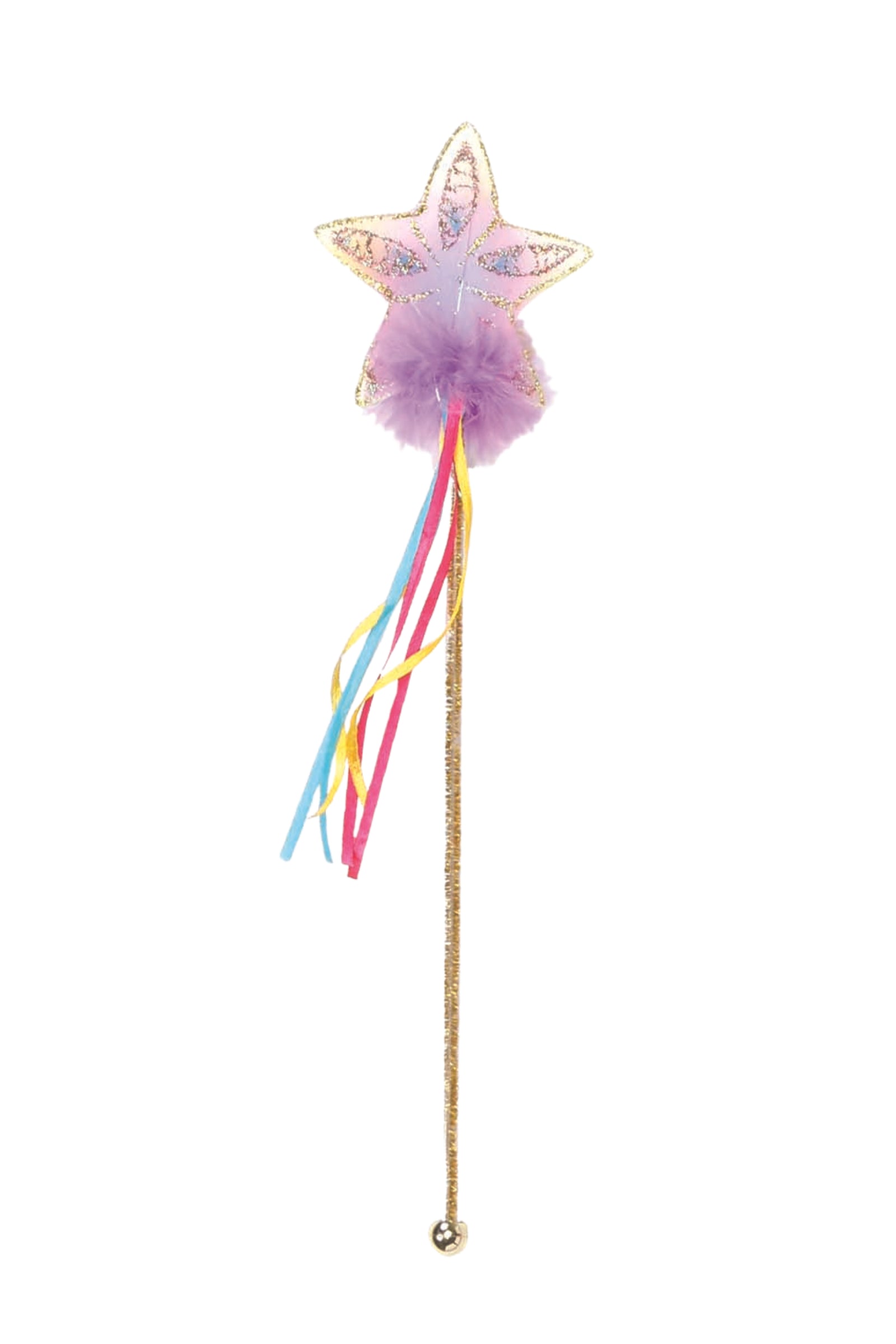 Baguette arc-en-ciel avec paillettes or