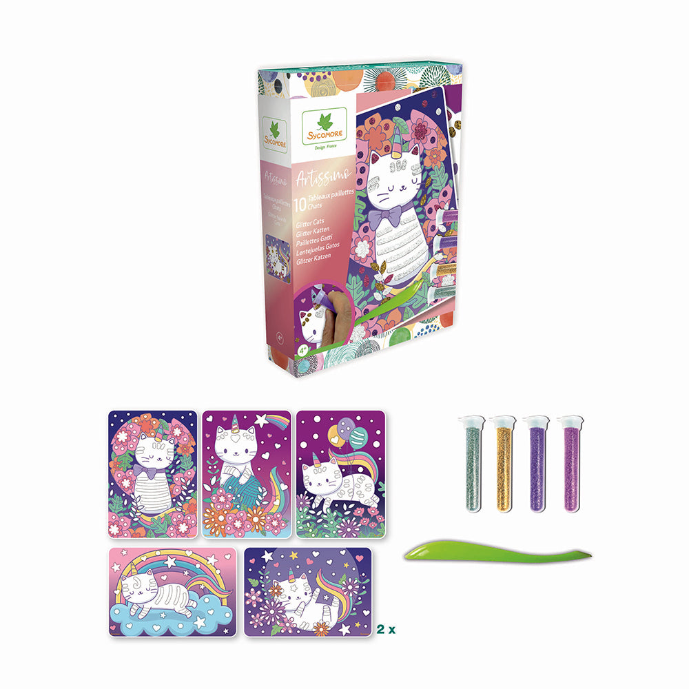 Artissimo - 10 Tableaux Paillettes -Chats