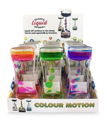 Sablier liquide double couleur assortis