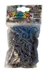 Rainbow loom - élastiques gris