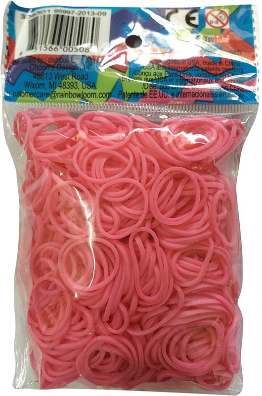 Kit Rainbow Loom Rouge - 600 Élastiques + 24 Fermoirs