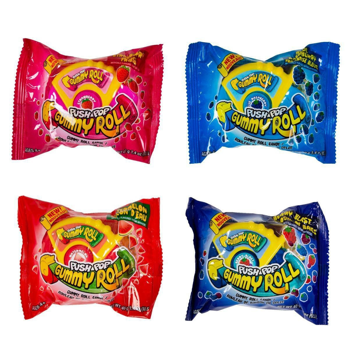 Push Pop Gummy Roll - Rouleaux Gummy