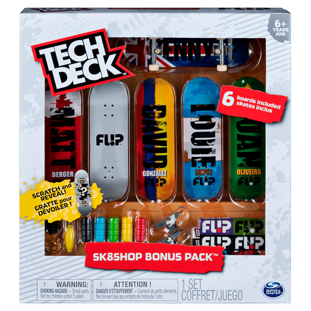 Pack 4 Finger Skates Tech Deck - Planches à roulettes à customiser