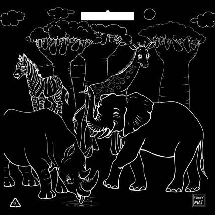 Funny mat noir Safari