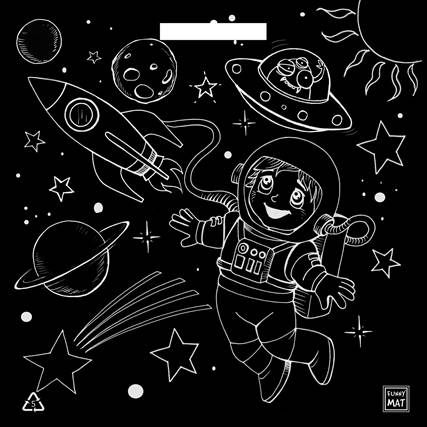 Funny mat noir Espace