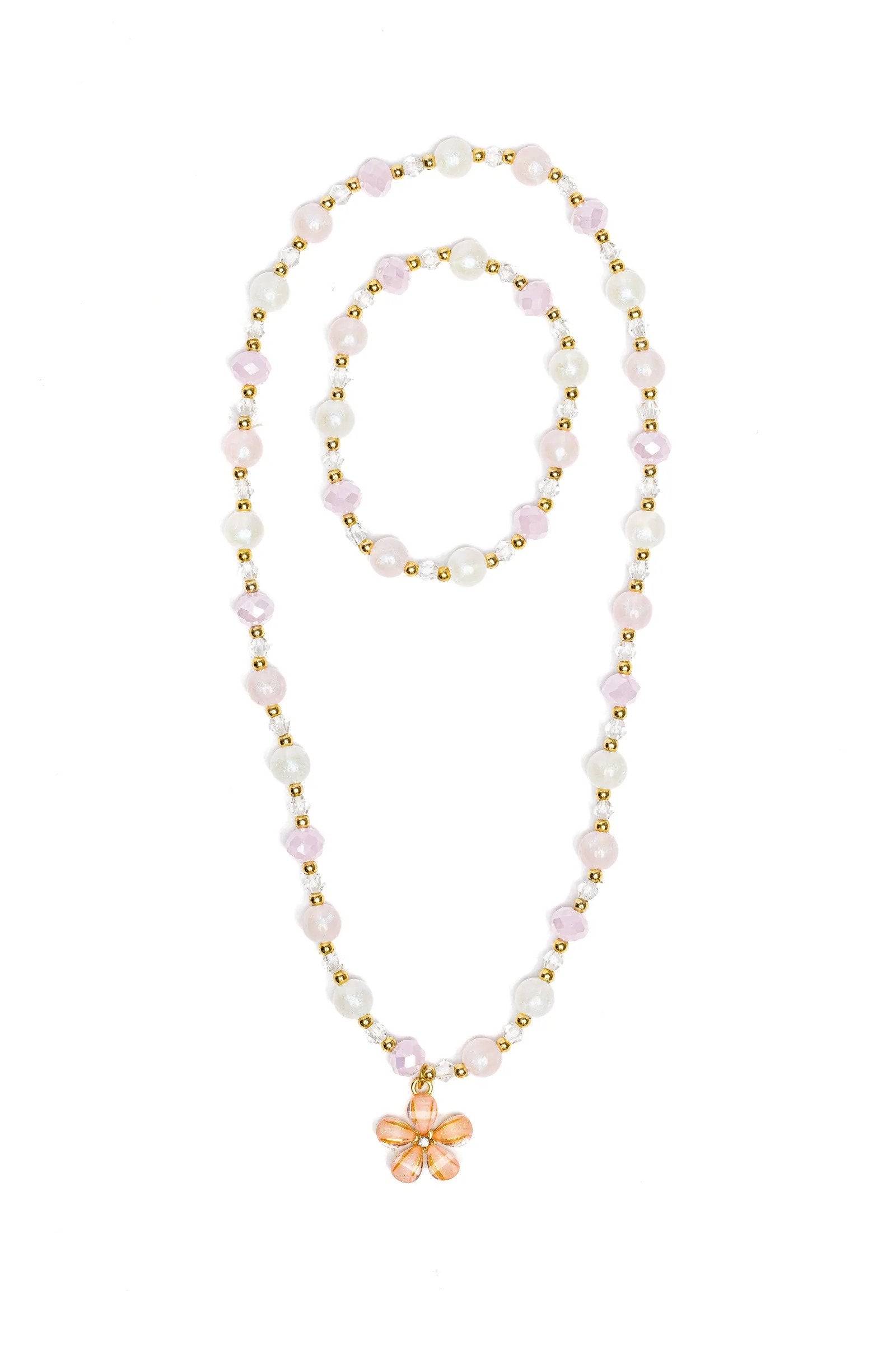 Ensemble de collier et bracelet belle fleur
