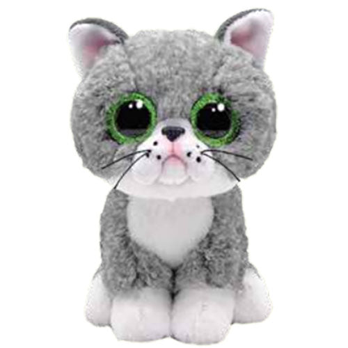Peluche Beanie Boo's Fergus le chat gris petit