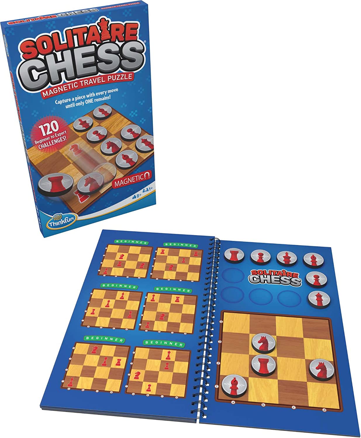 Jeu d'échec de voyage Solitaire magnétique