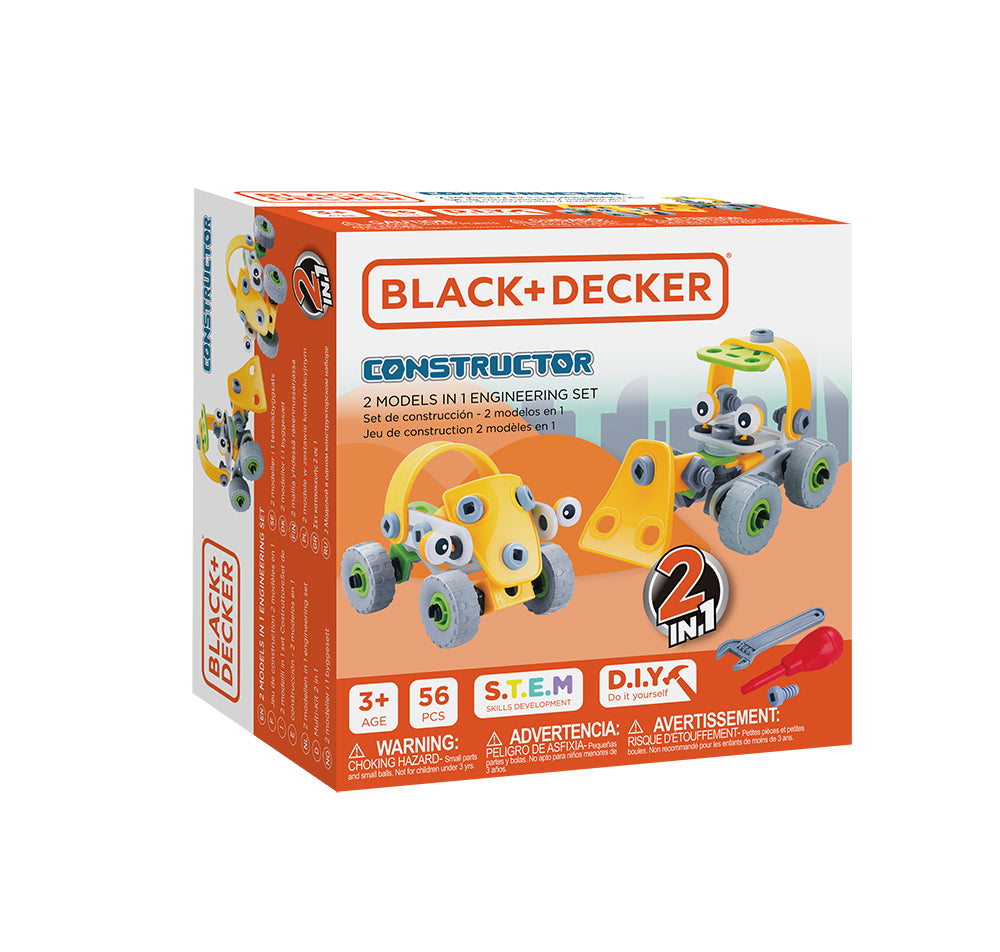Constructor Jr - Ensemble 2 modèles en 1, 56 pcs