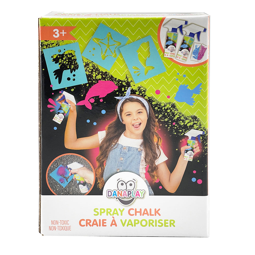Ensemble de craies à vaporiser avec pochoirs