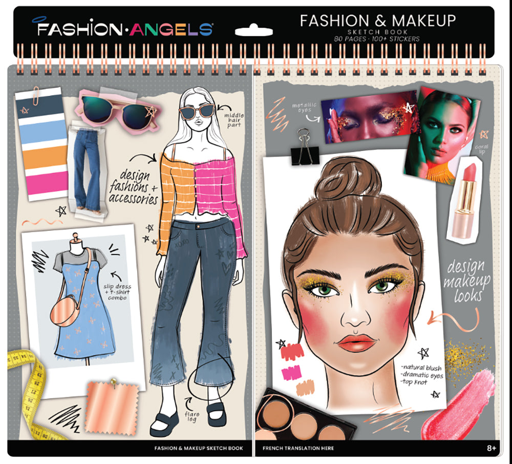 Carnet de croquis de mode et de maquillage