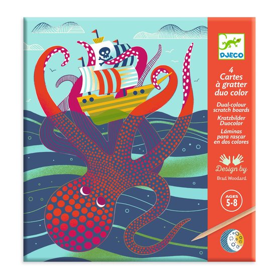 Cartes à gratter - Dessus dessous