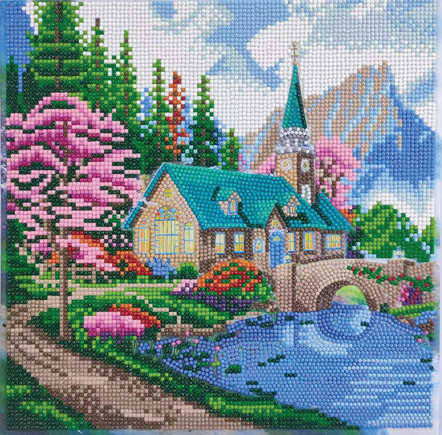 Peinture à diamants caresse de la nature