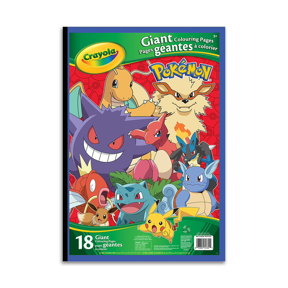 Cahier à colorier géant Pokémon