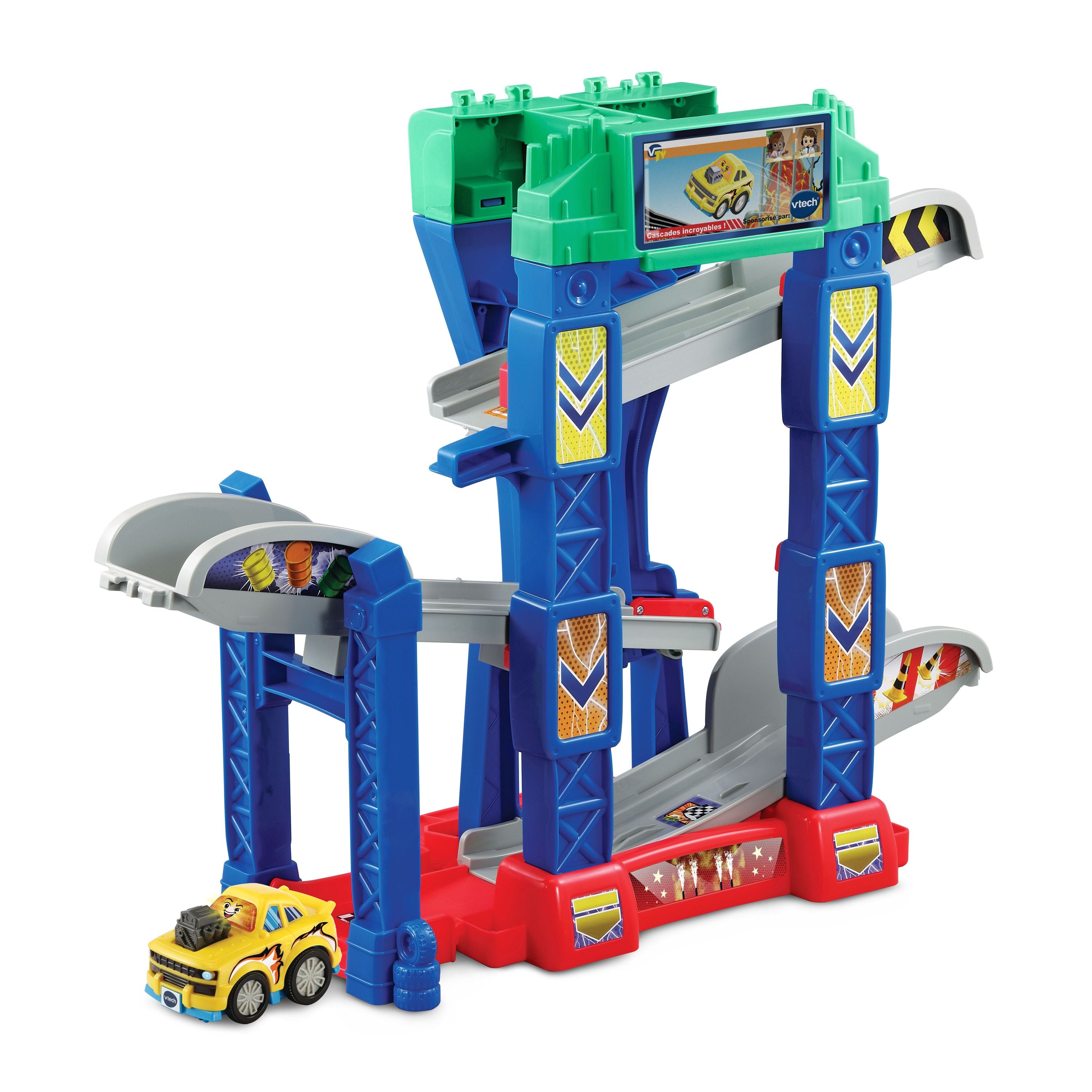 Tut Tut Bolides Multi cascades Jump&Go 4 en 1
