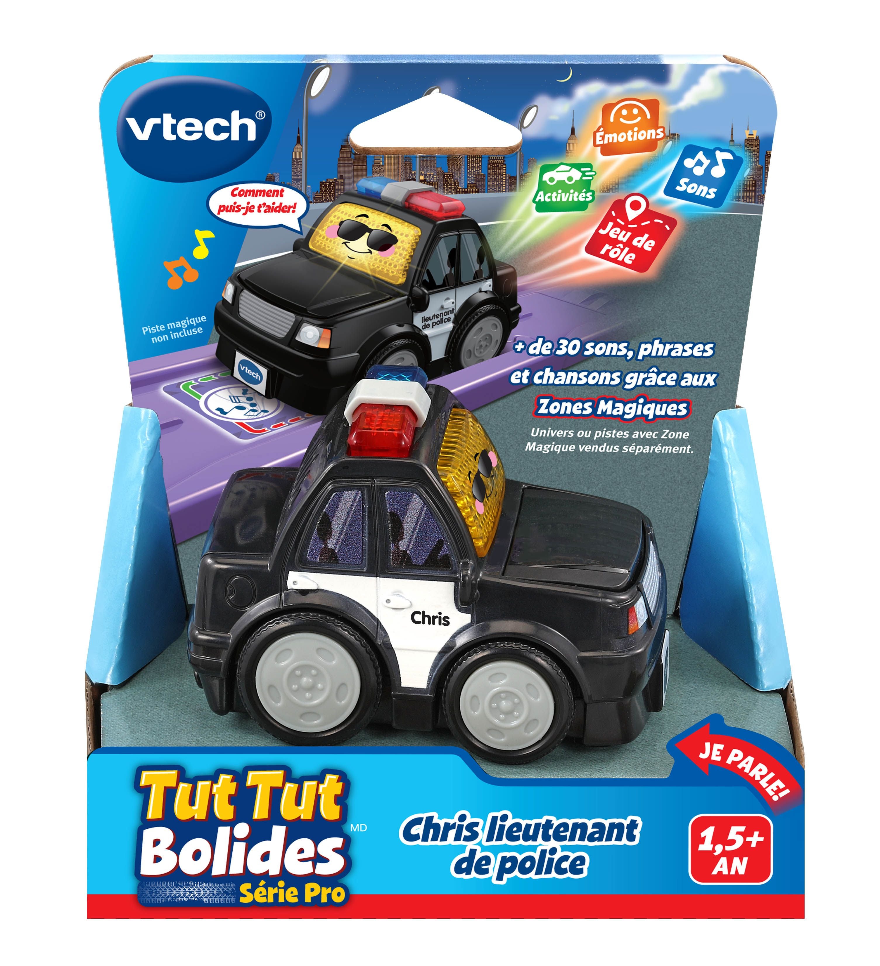 Tut Tut Bolides Chris lieutenant de police