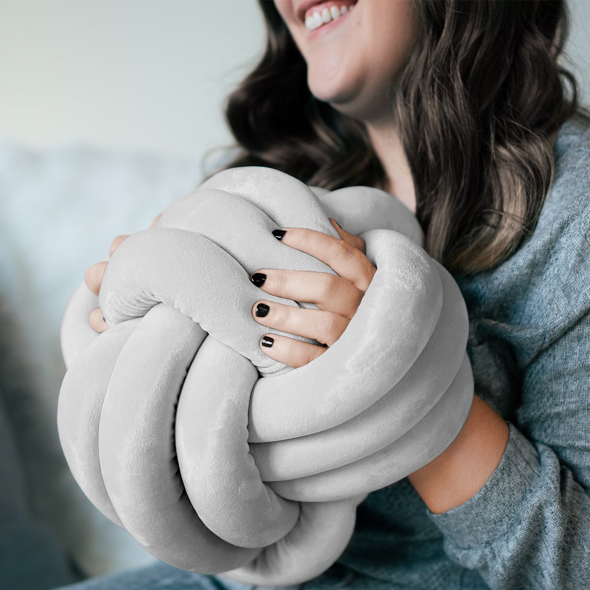 Coussin réconfort bouleau gris