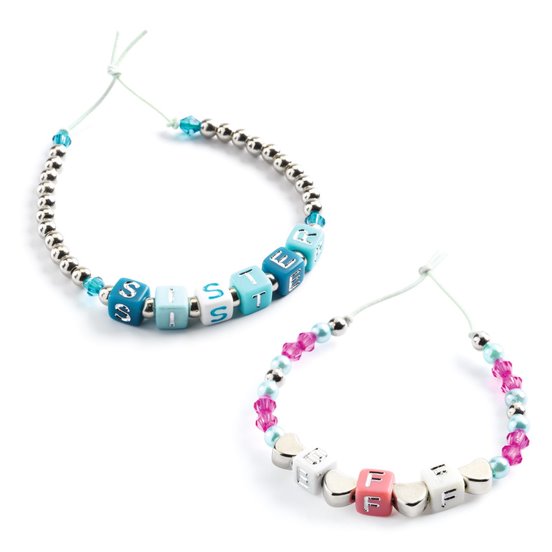 Alphabet beads / Silver