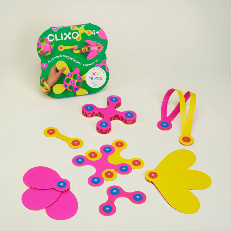 Clixo ensemble Itsy rose et jaune