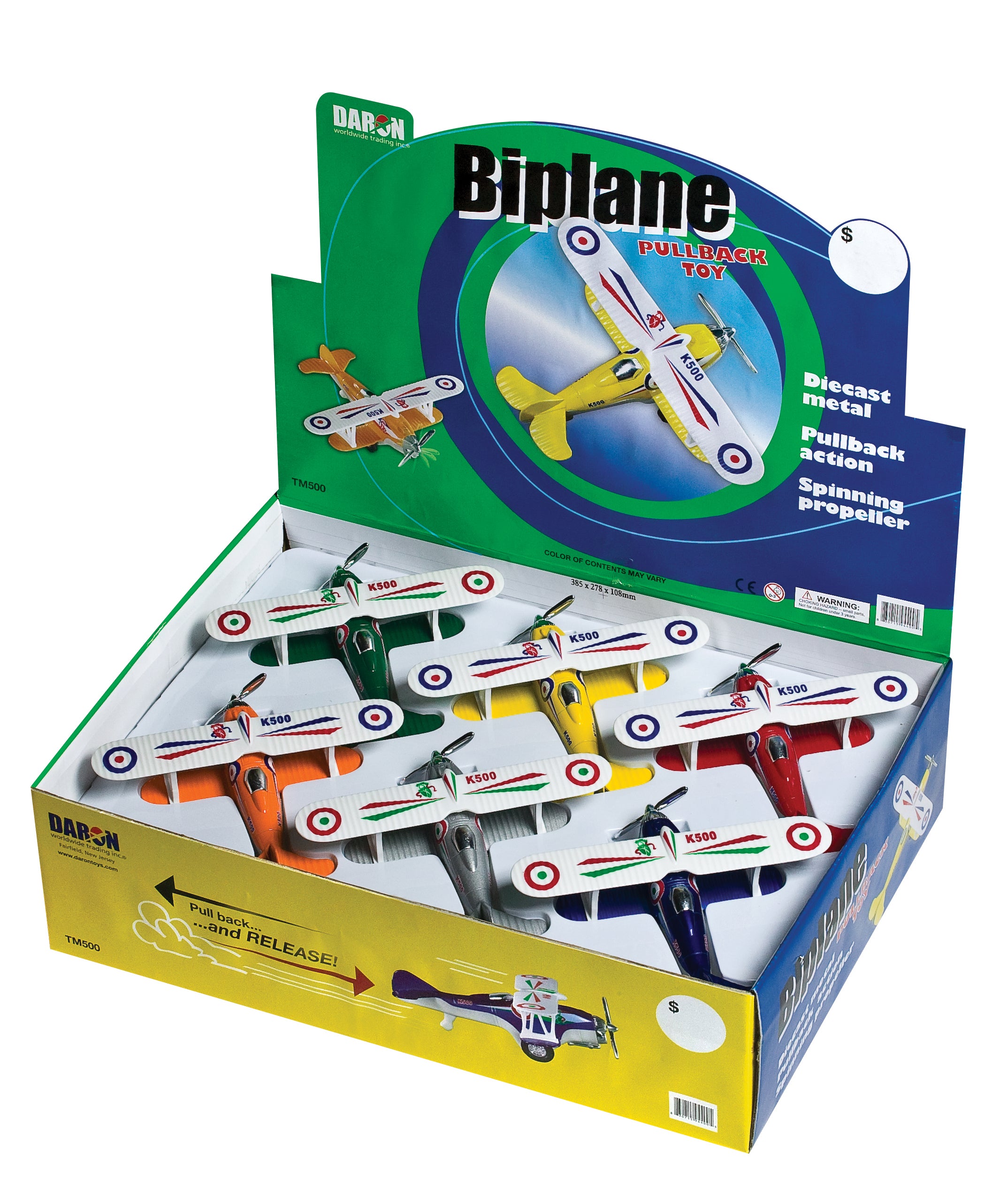 Avion biplan à rétrofriction
