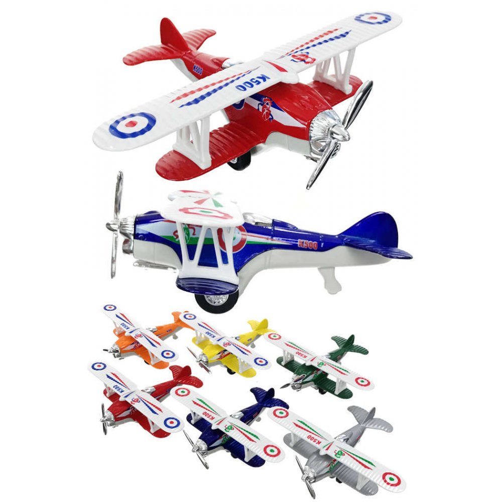 Avion biplan à rétrofriction