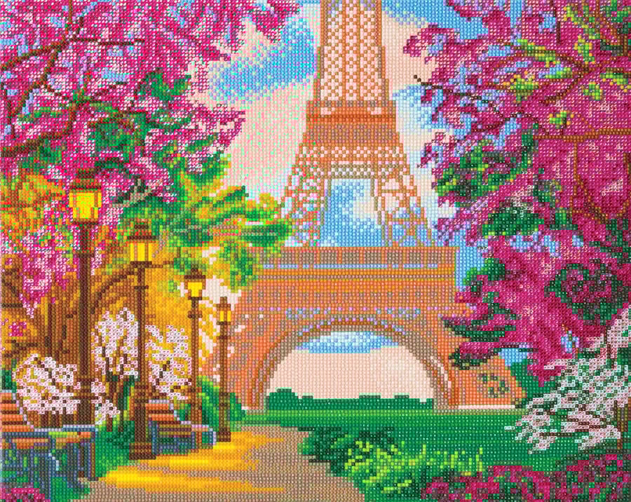 Crystal Art sur cadre : Tour Eiffel