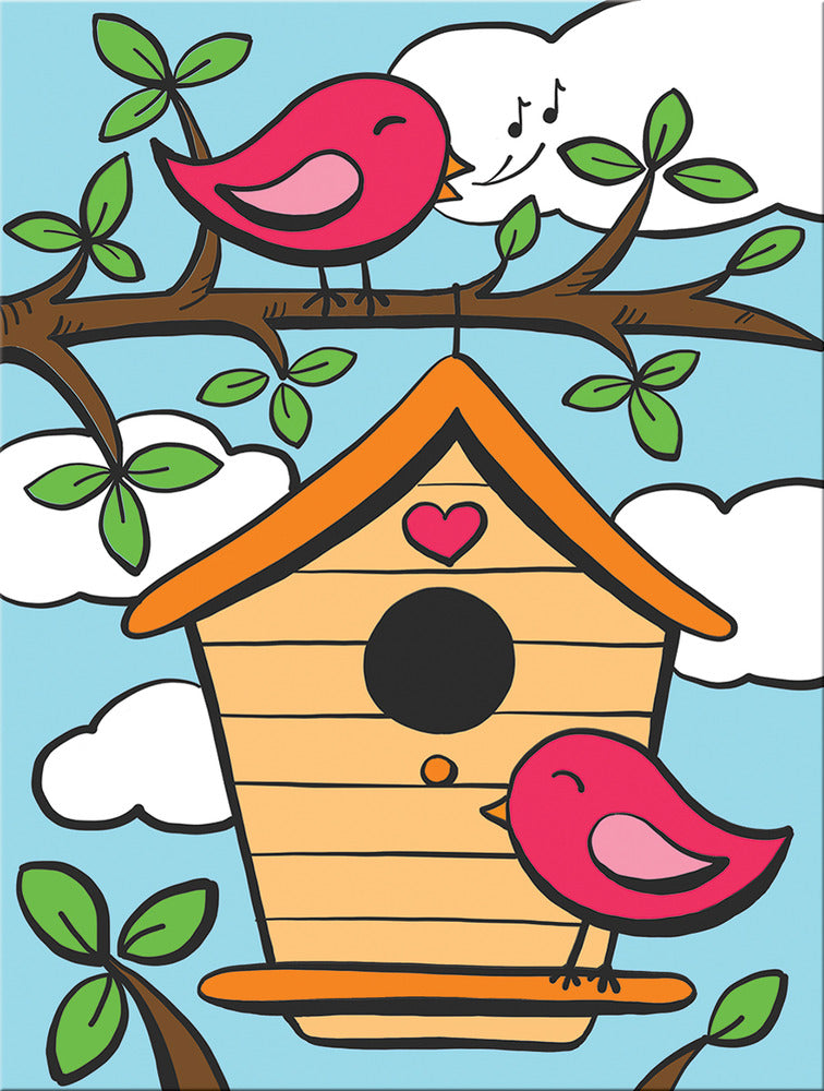 Ma première peinture à numéro oiseaux