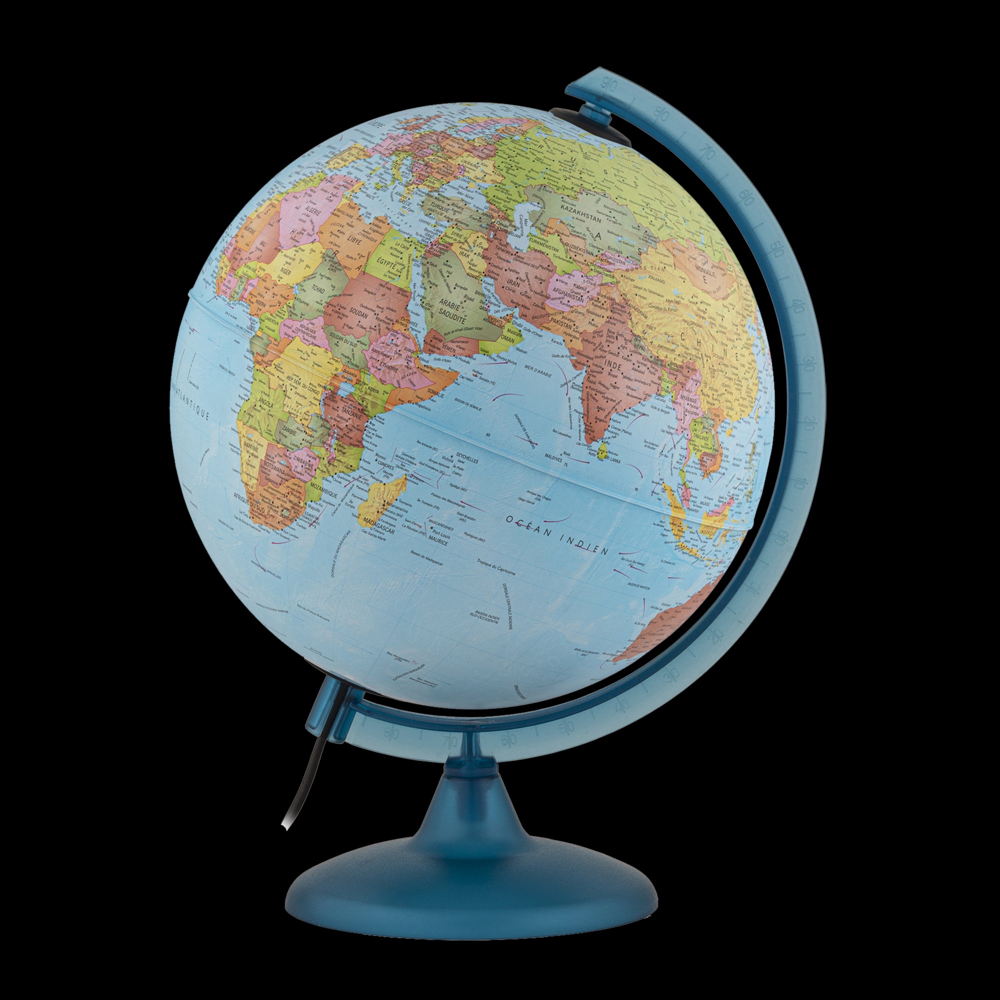 Globe terrestre jour et nuit