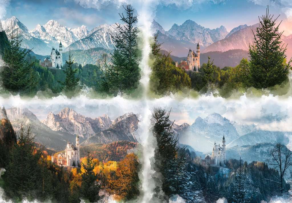 Le château Neuschwanstein,  18000 pièces