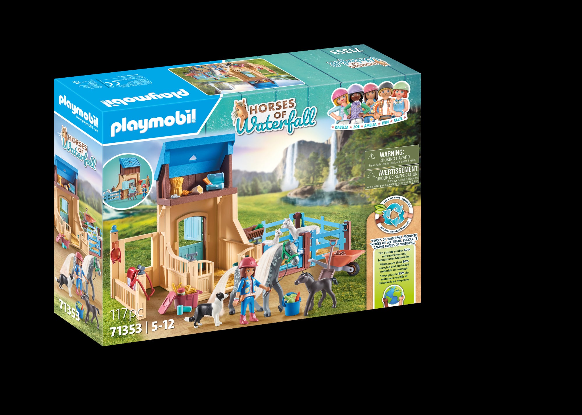 Amélia et Whisper avec box pour chevaux