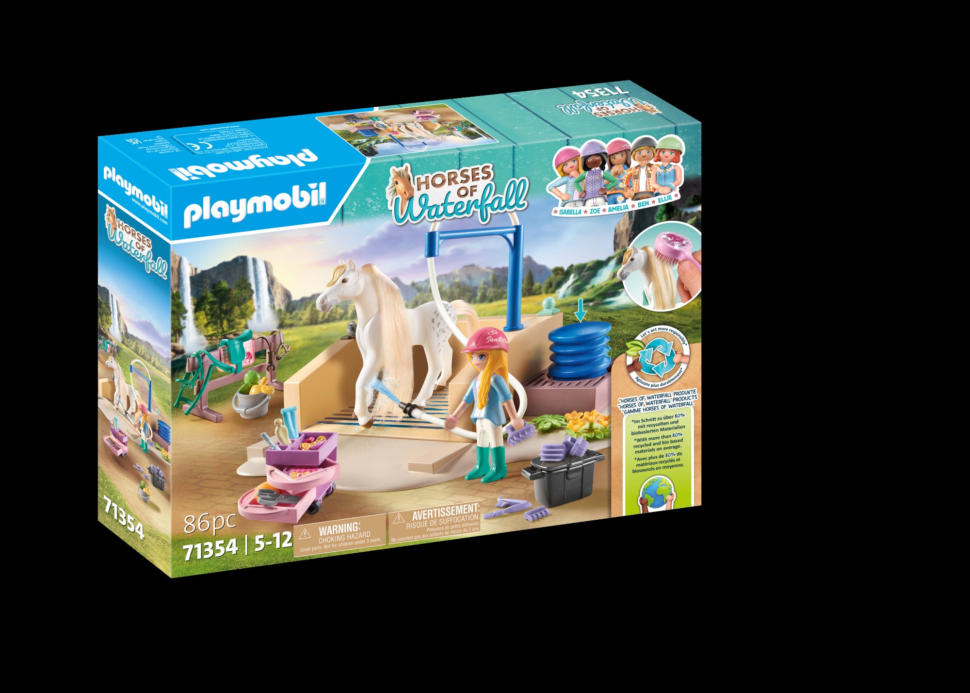 Isabella et Lioness - aire de lavage pour chevaux