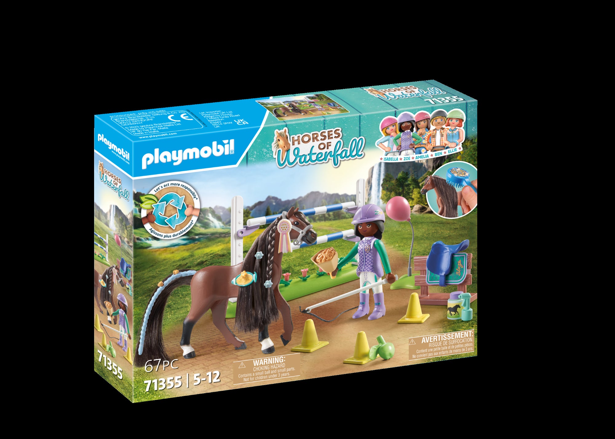 Zoé et Blaze avec parcours d'obstacles