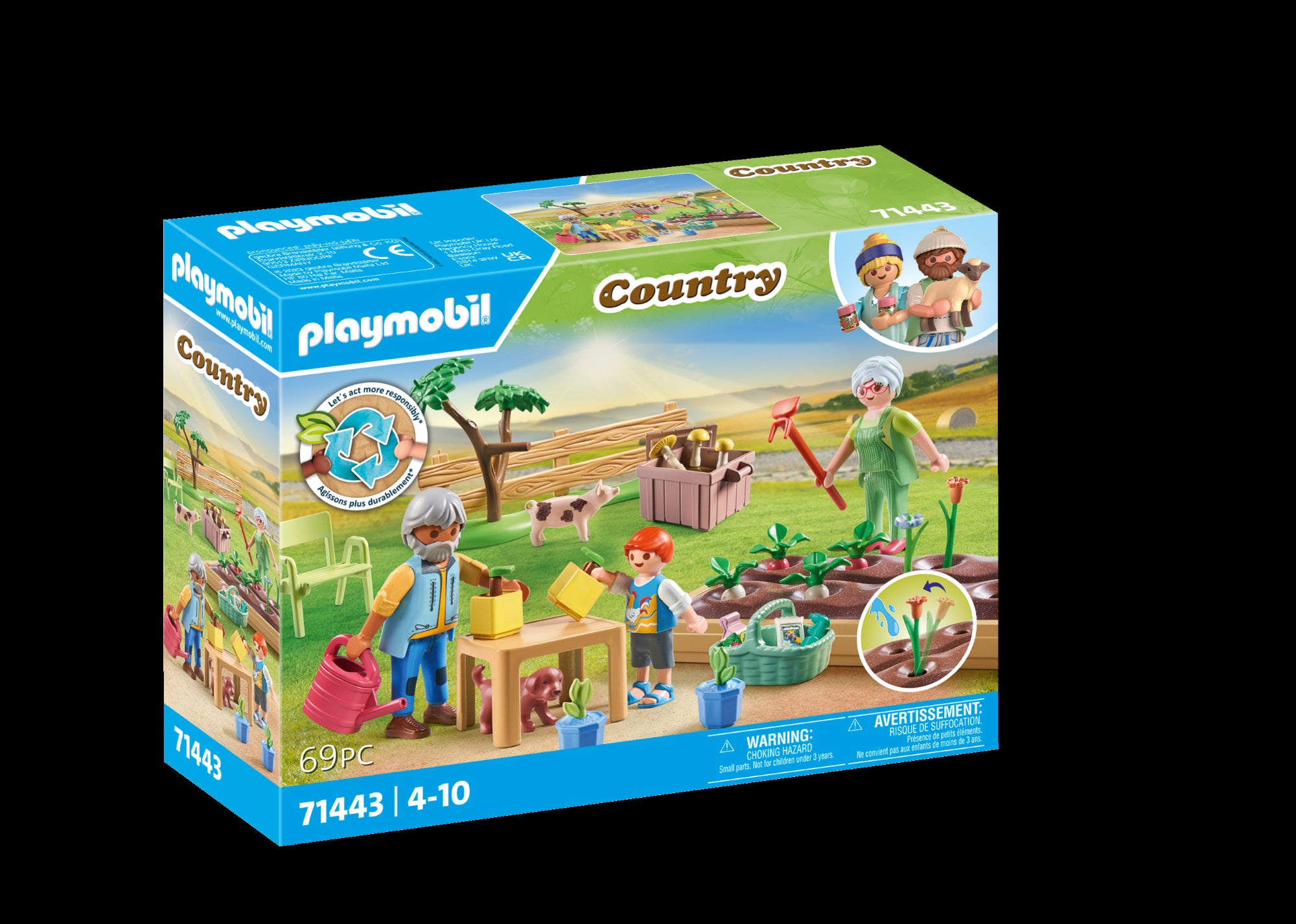 Grands-parents et potager