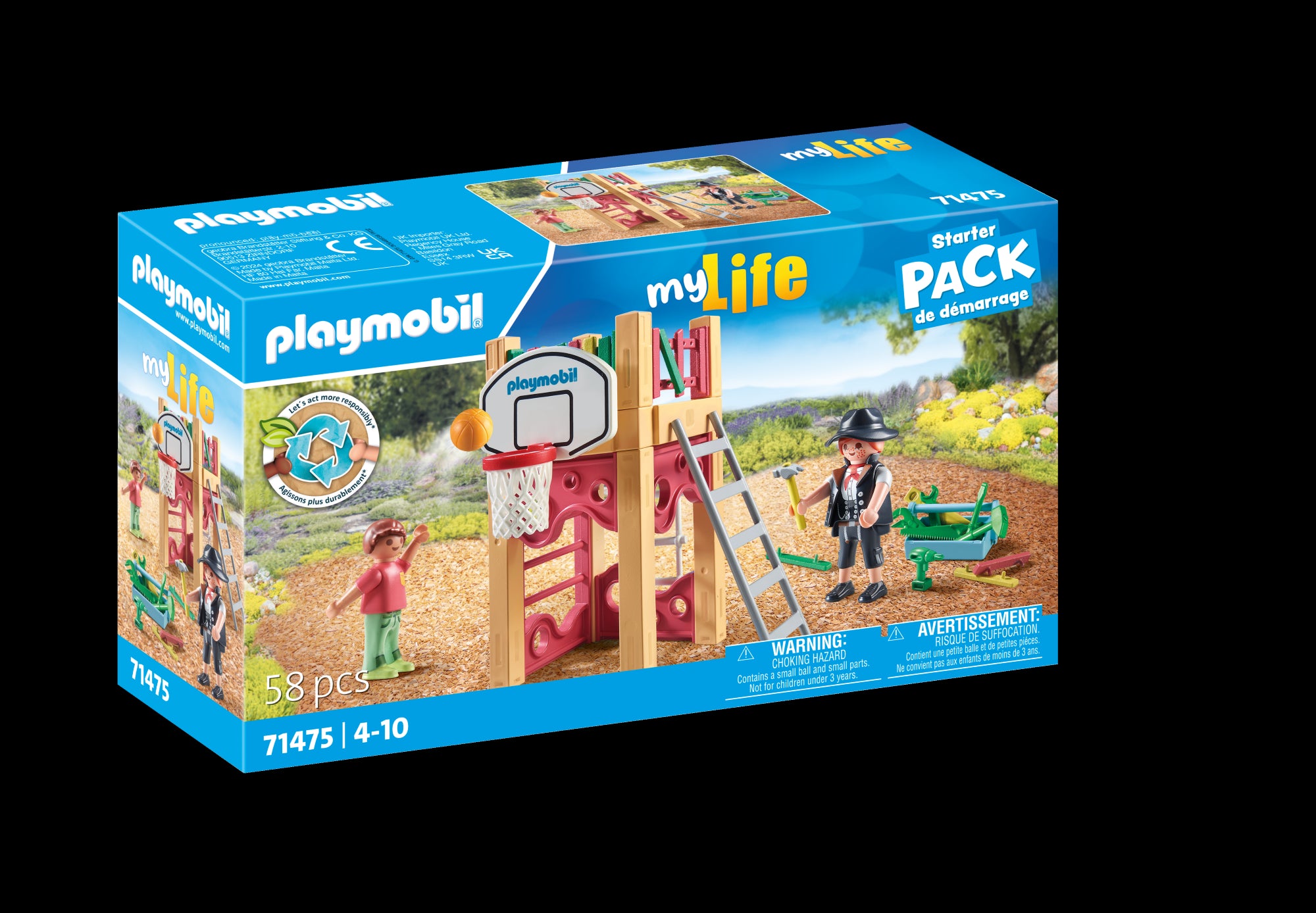 Charpentier avec tourelle de jeux