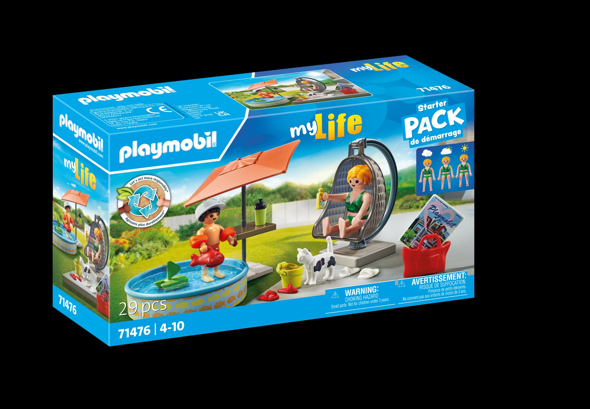 Maman et enfant avec fauteuil suspendu