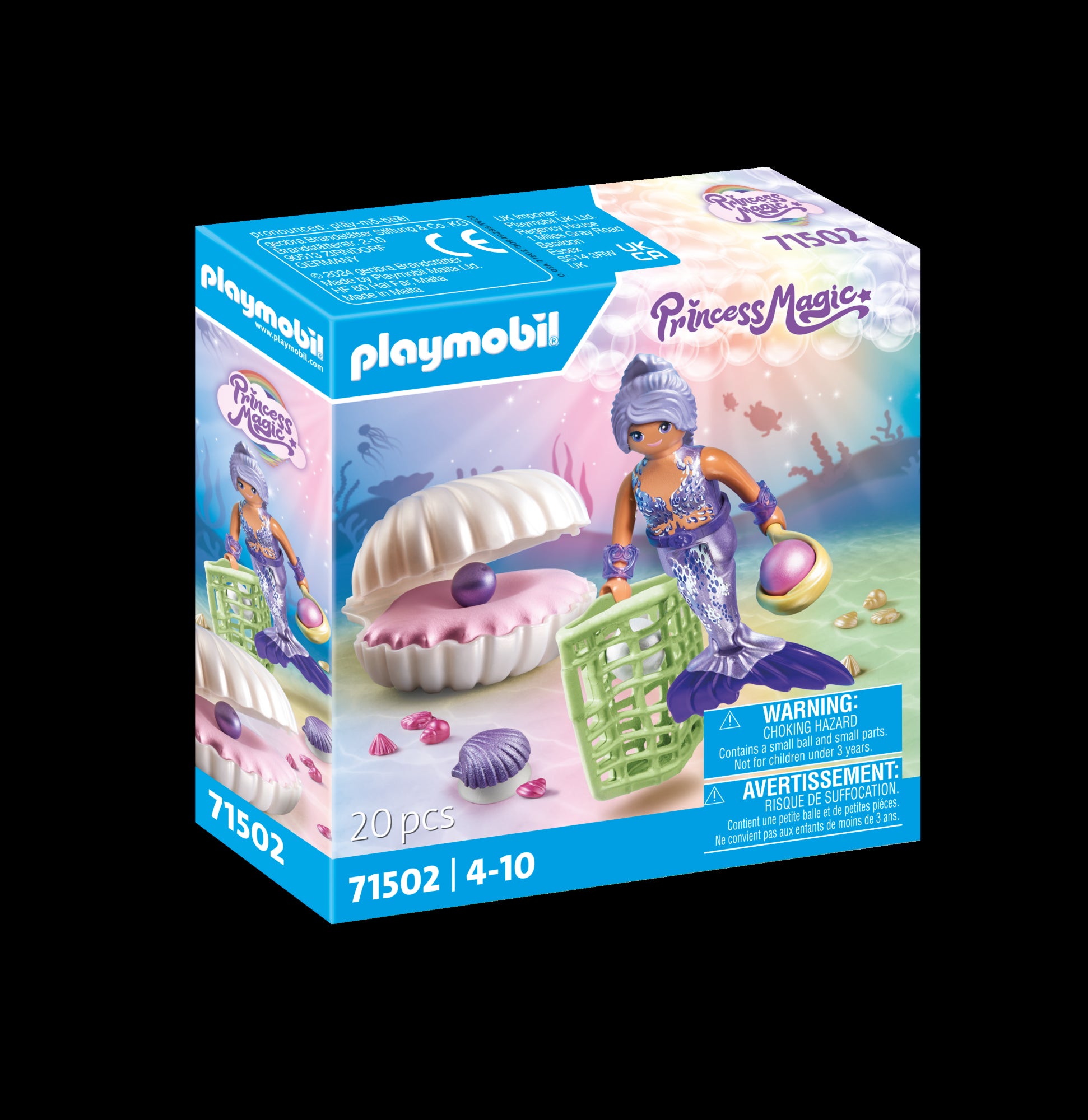 Sirène avec coquillage et perle