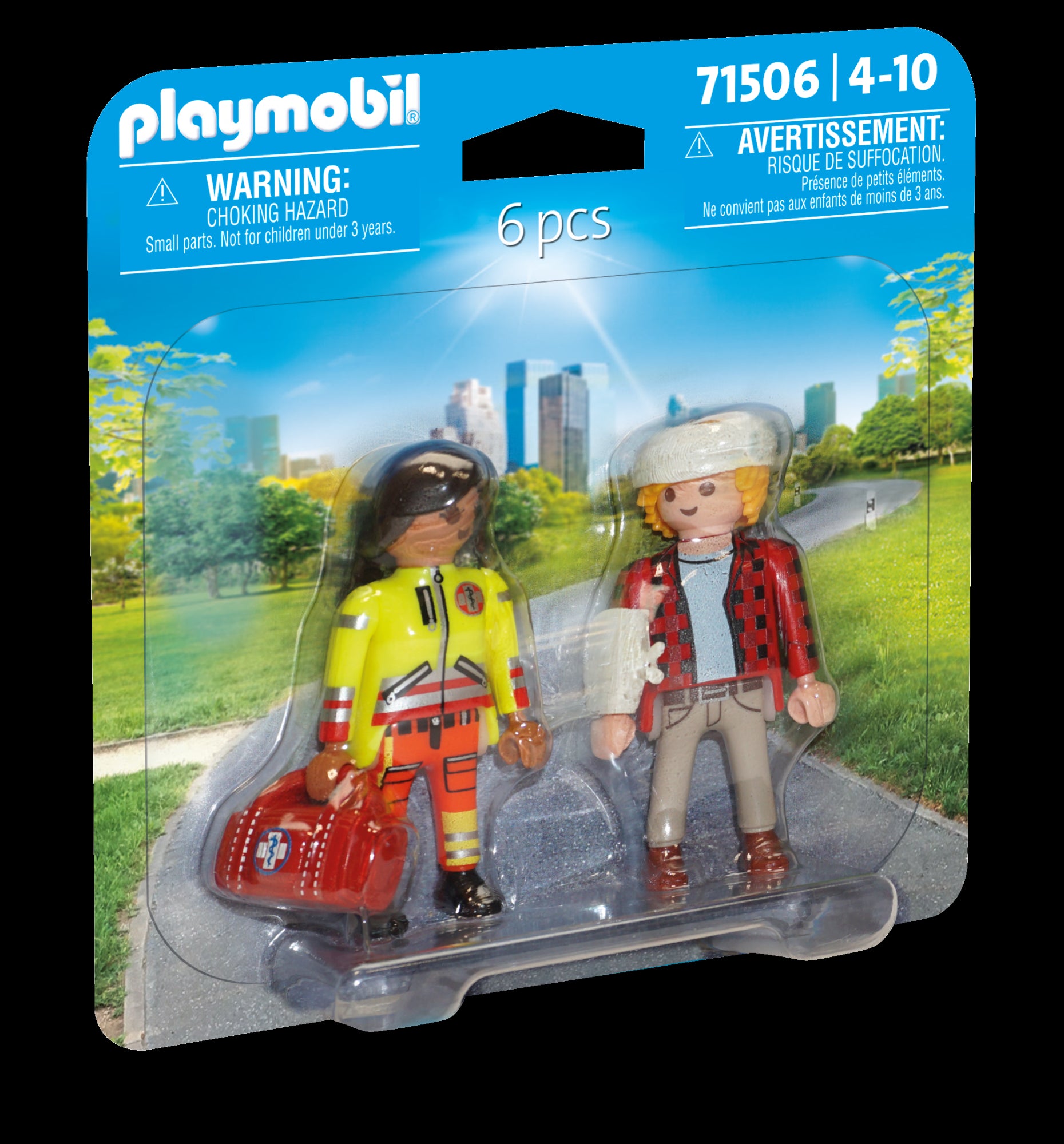 Secouriste et blessé