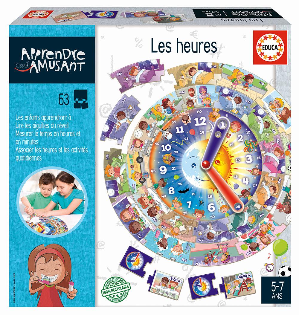 Apprendre c'est amusant - Les heures