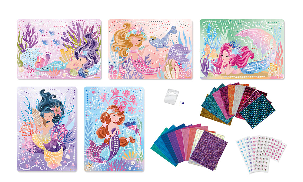 Stick'N Fun - Extra-large 5 Mosaïques sirènes