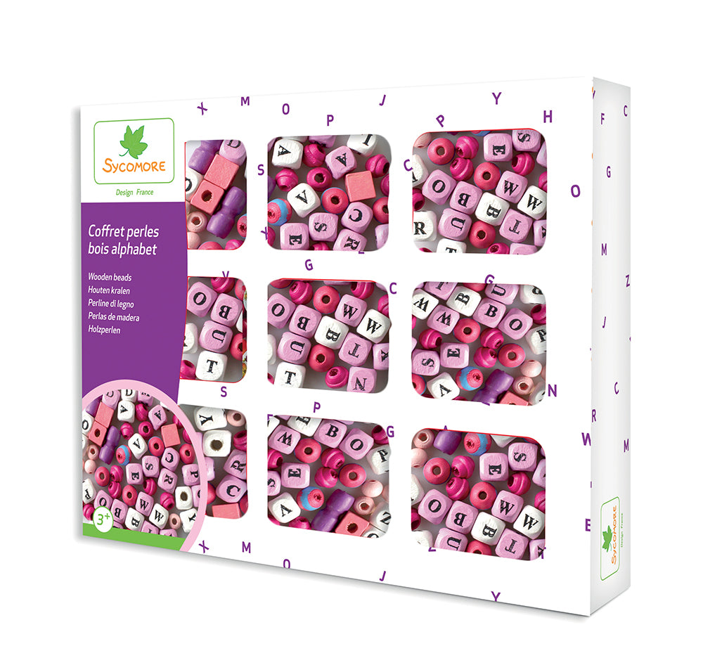 Coffret Perles Bois - Alphabet