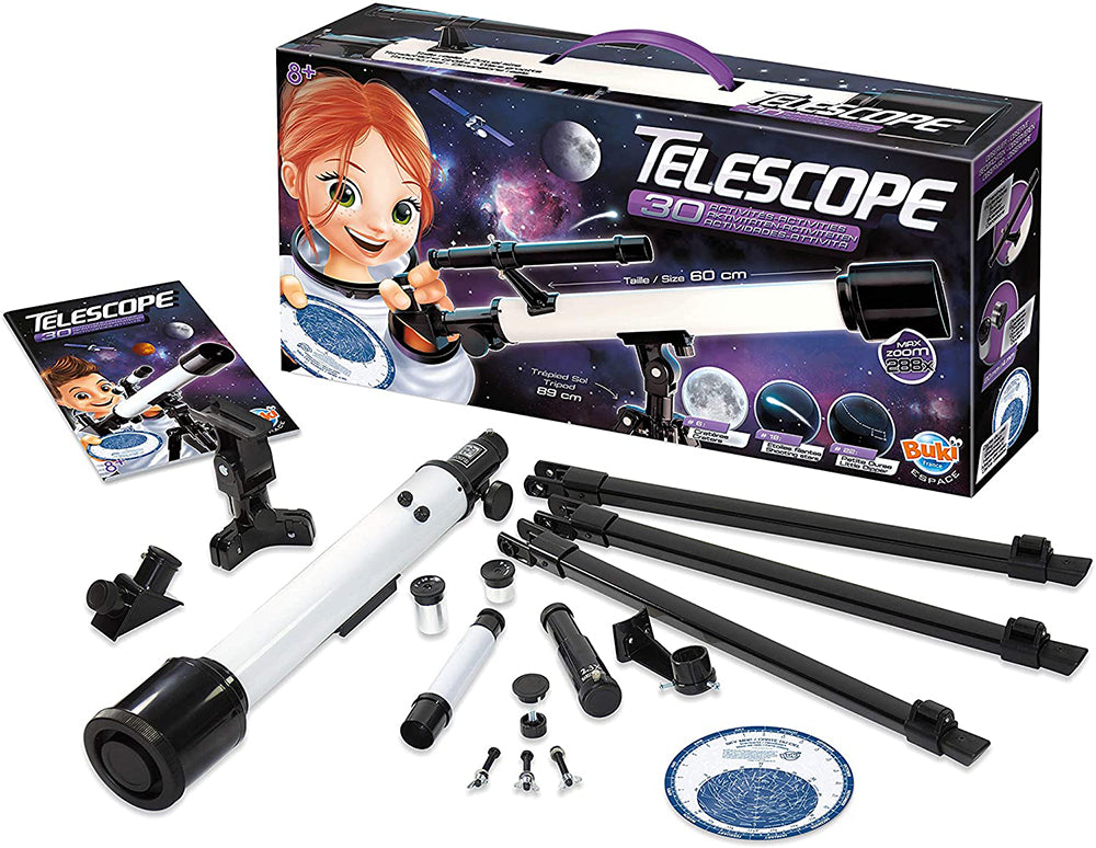Buki France Espace - Télescope 50mm 30 activités