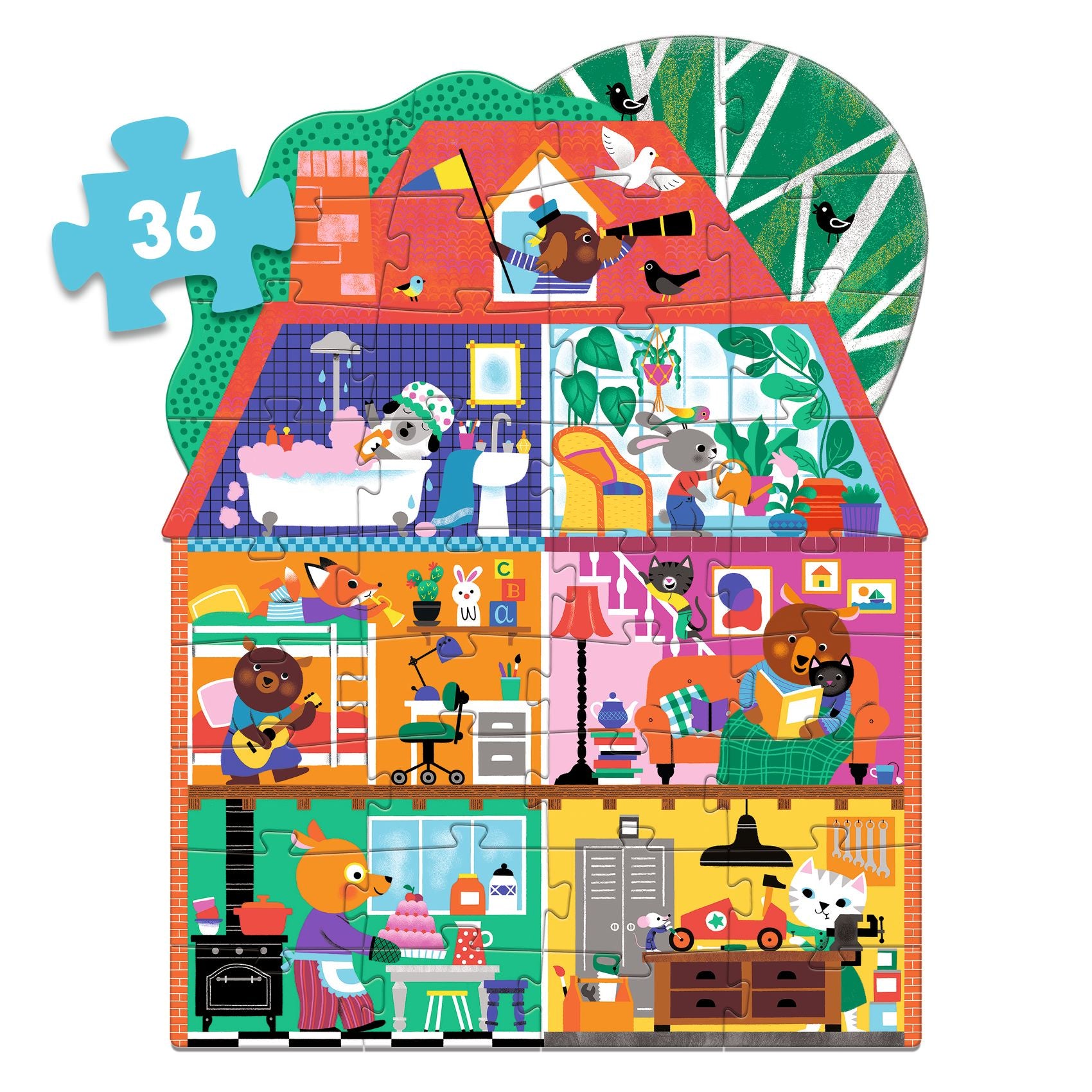 Puzzle géant - La maison p'tits copains