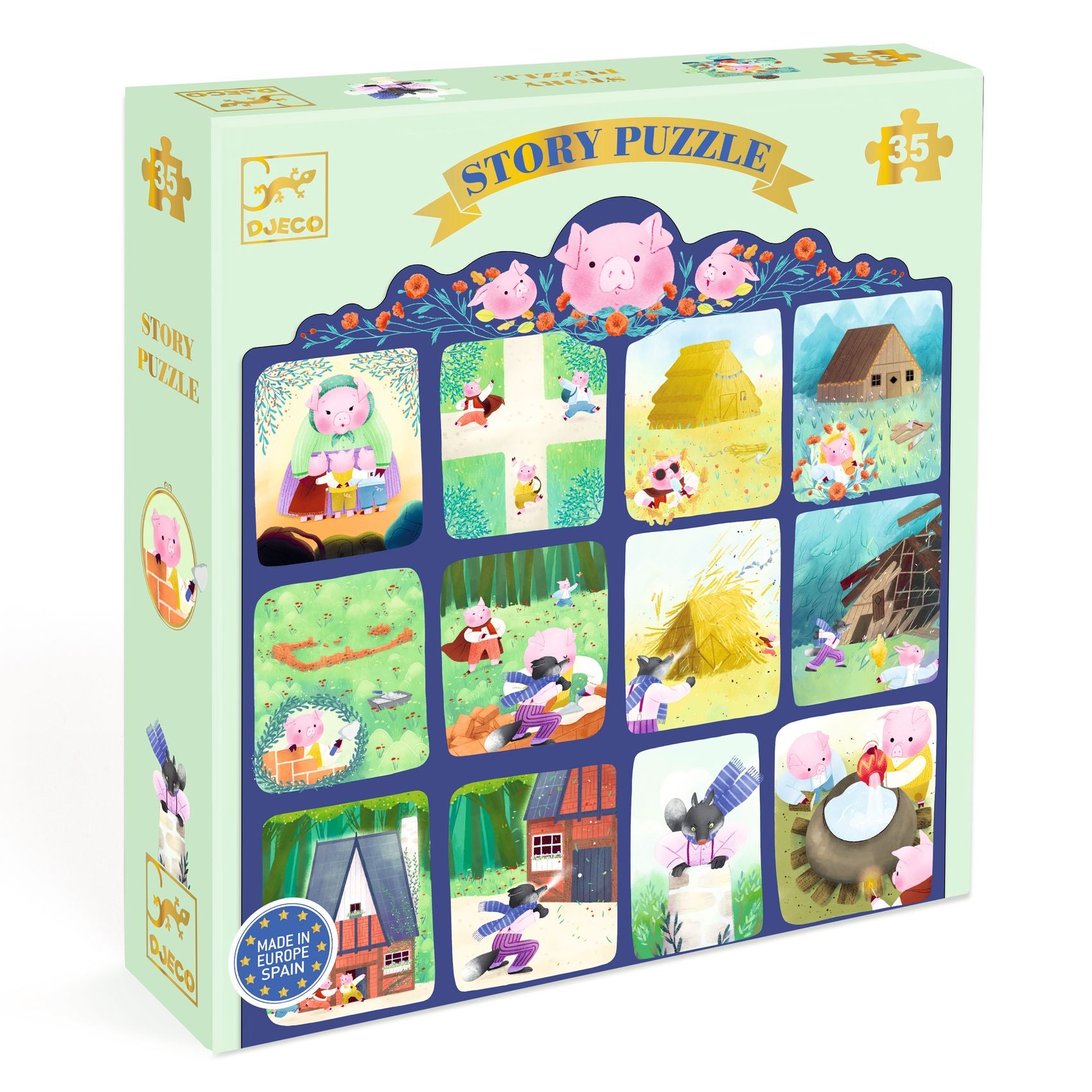 Puzzle histoire - Les Trois Petits Cochons