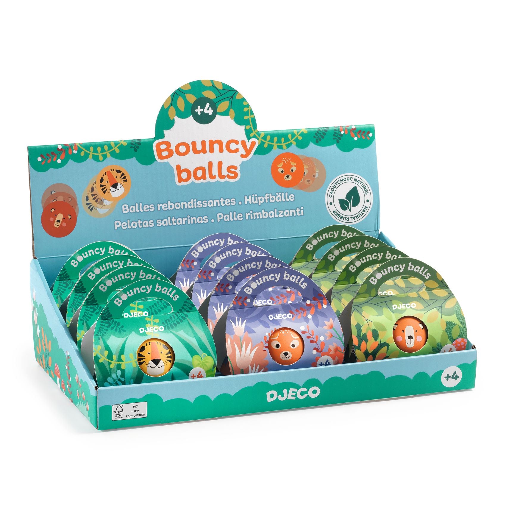 Assortiment balles rebondissantes