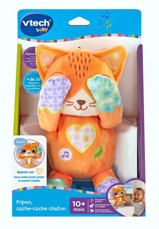 Fripon cache-cache chaton