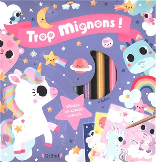 Trop mignons ! Cartes en sables colorés